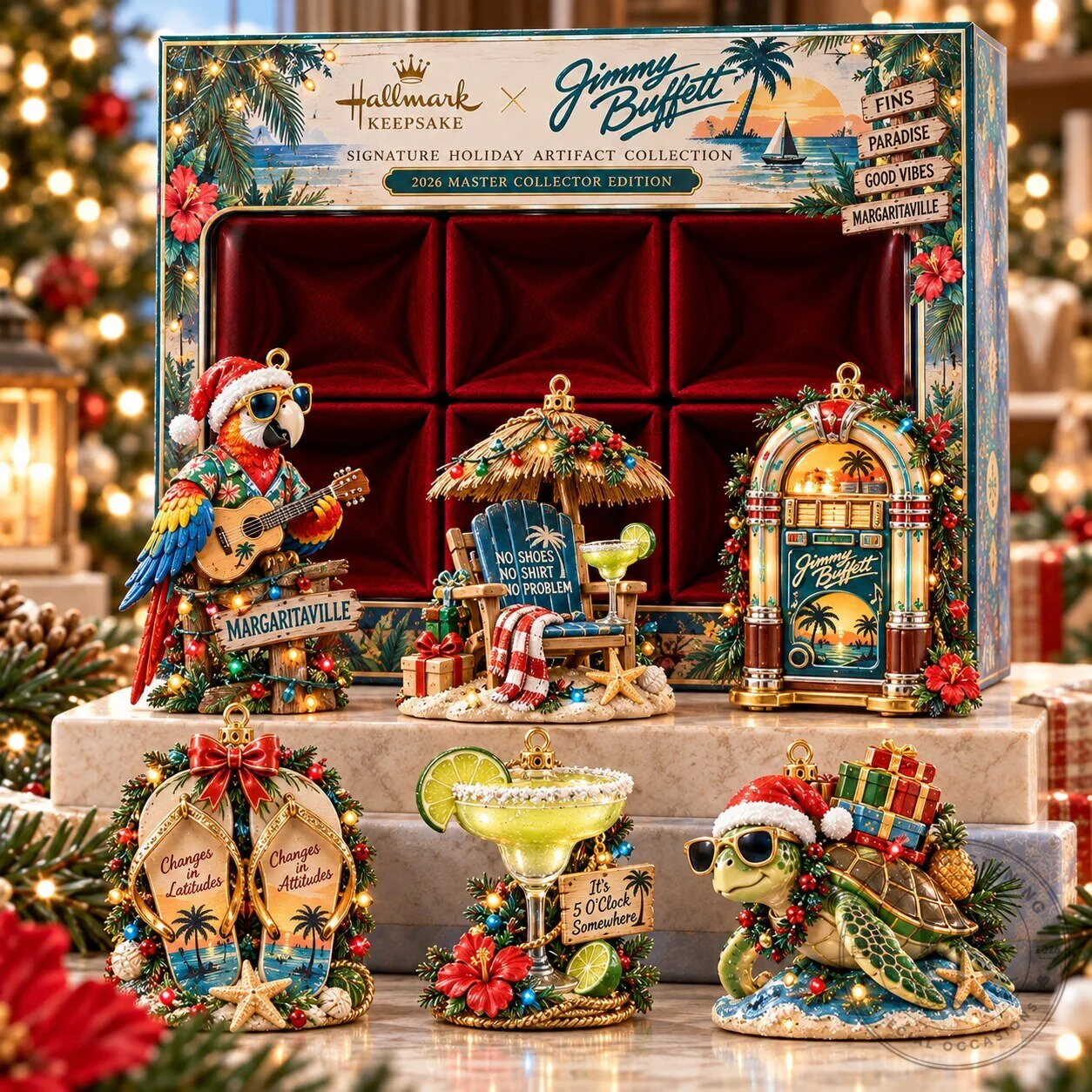 Margaritaville Christmas Ornament Collection by Jimmy Buffett for Keepsake Memories