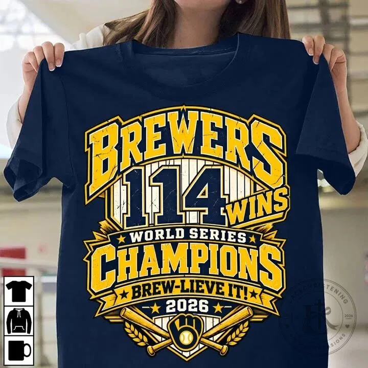 Milwaukee Brewers 2026 World Series Champions Brew-Lieve It T-Shirt
