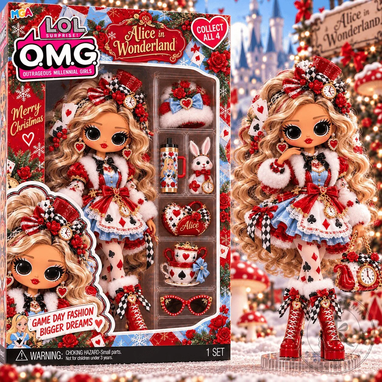 LOL Surprise OMG Alice in Wonderland Collector Edition Fashion Doll Set