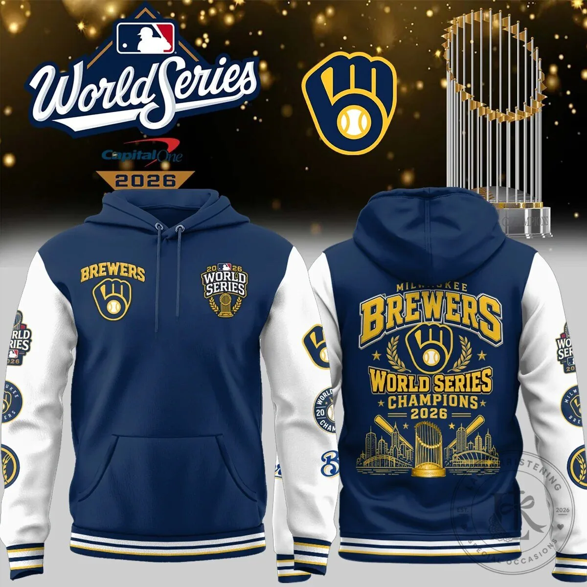 Hoodie for Fans of the Milwaukee Brewers 2026 World Series Champions