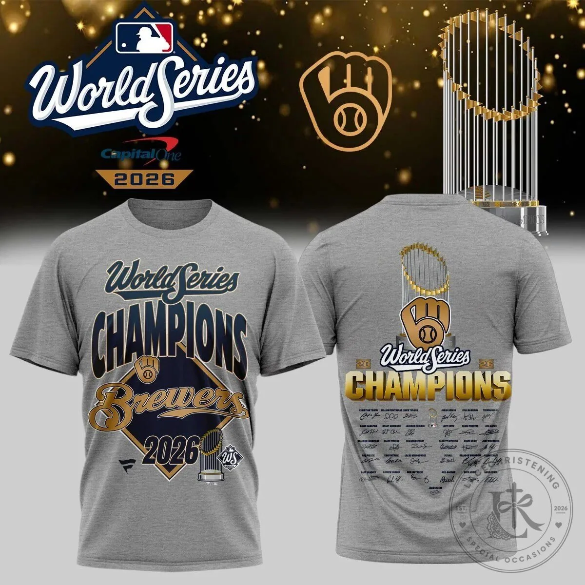 2026 Baseball Fan T-Shirt Celebrating Milwaukee Brewers World Series Championship 2 2026 Baseball Fan T-Shirt Celebrating Milwaukee Brewers World Series Championship