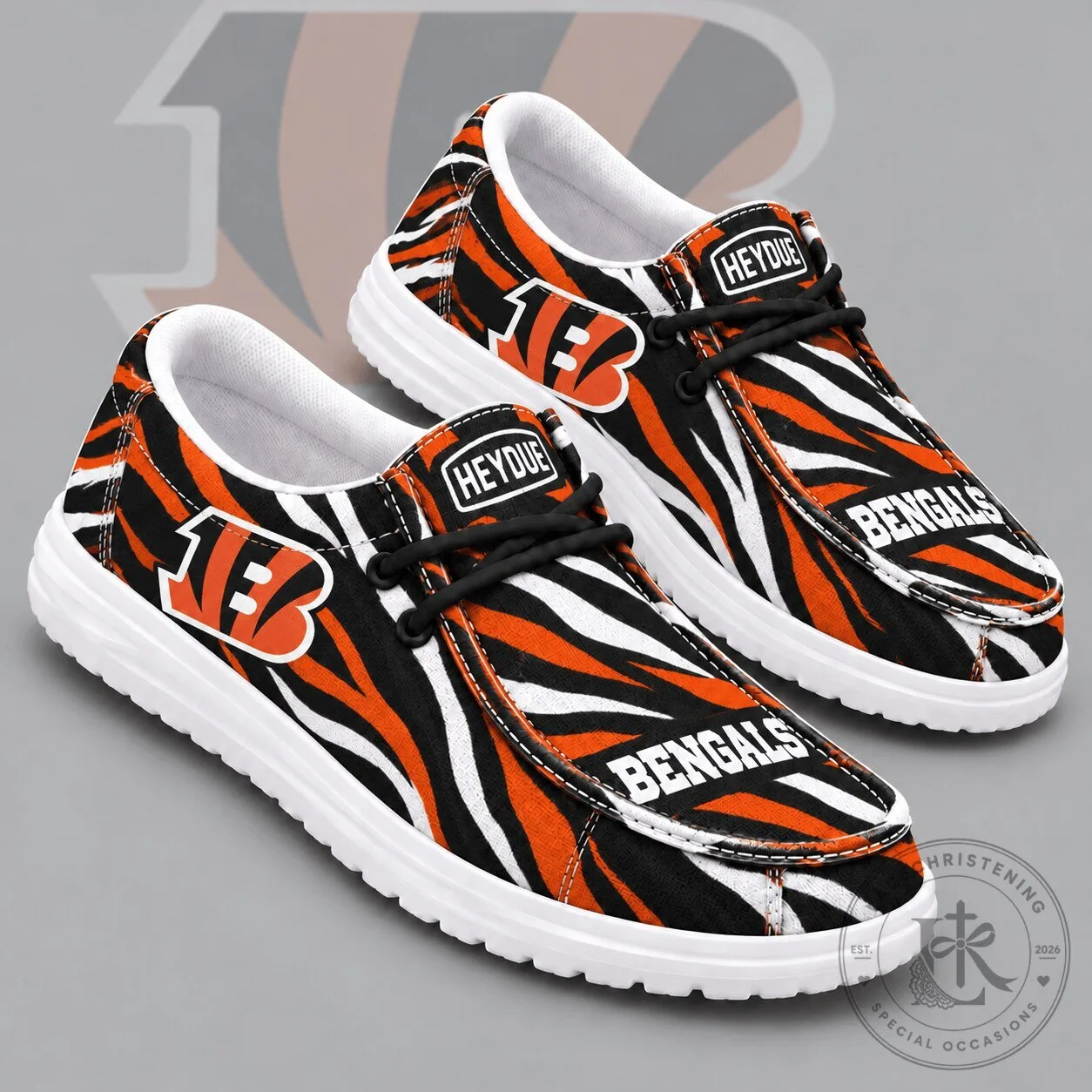 Cincinnati Bengals Wild Zebra Stripe Print Casual Loafers Shoes 5 Cincinnati Bengals Wild Zebra Stripe Print Casual Loafers Shoes