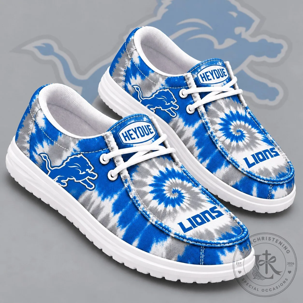 Detroit Lions Tie Dye Print Casual Loafers Team Logo Lightweight Comfort Shoes 1 Detroit Lions Tie Dye Print Casual Loafers Team Logo Lightweight Comfort Shoes