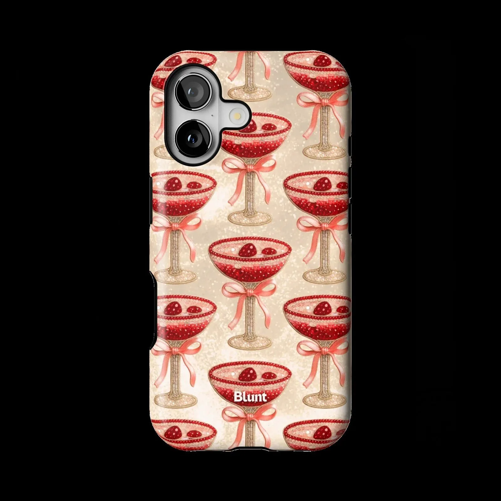 Berry Martini Cocktail Pattern iPhone Case 1 Berry Martini Cocktail Pattern iPhone Case
