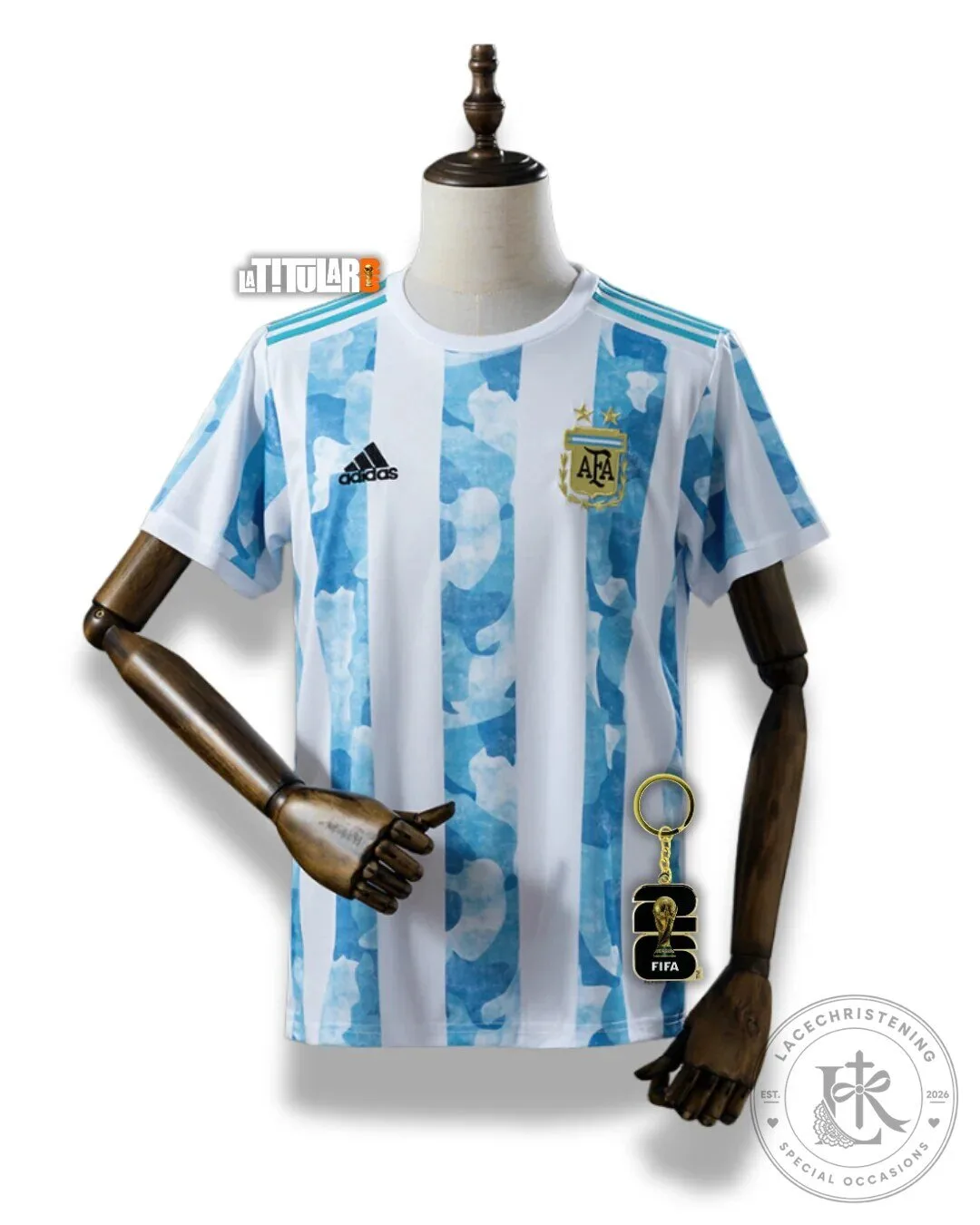 Argentina National Football Team 2021 Retro Home Kit Soccer Jersey