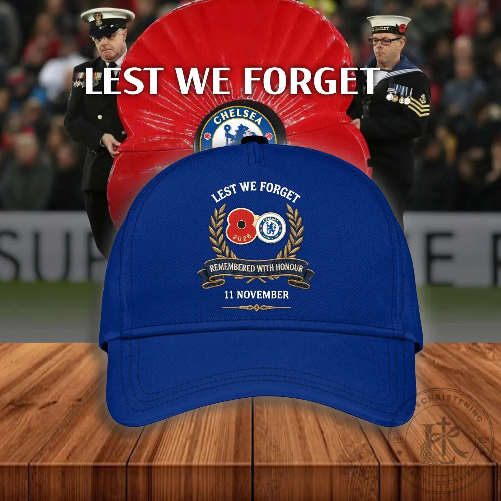 Chelsea Football Club Lest We Forget Remembrance Day Varsity Jacket 5 Chelsea Football Club Lest We Forget Remembrance Day Varsity Jacket